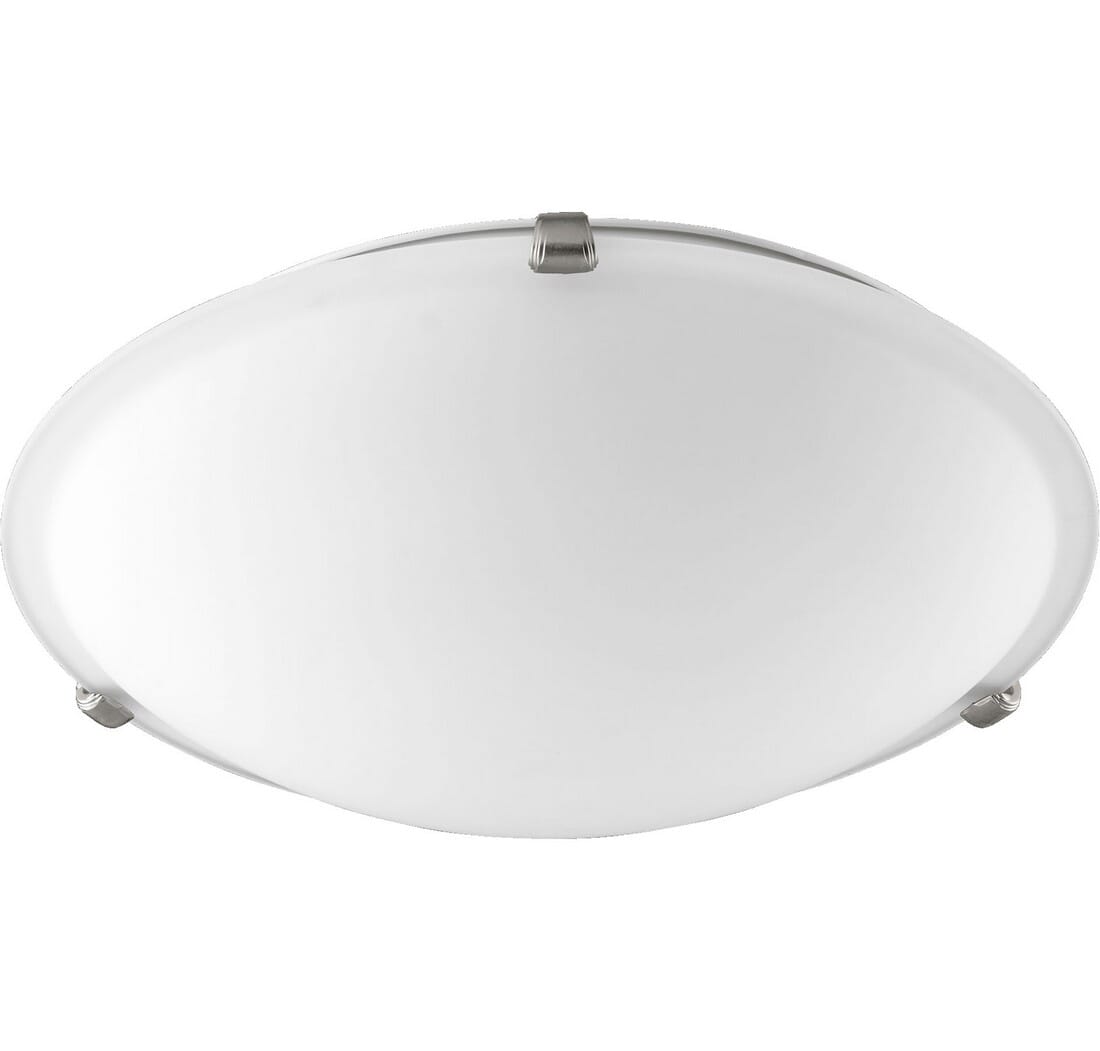 Quorum Quorum Home 3-Light 16" Ceiling Light in Satin Nickel