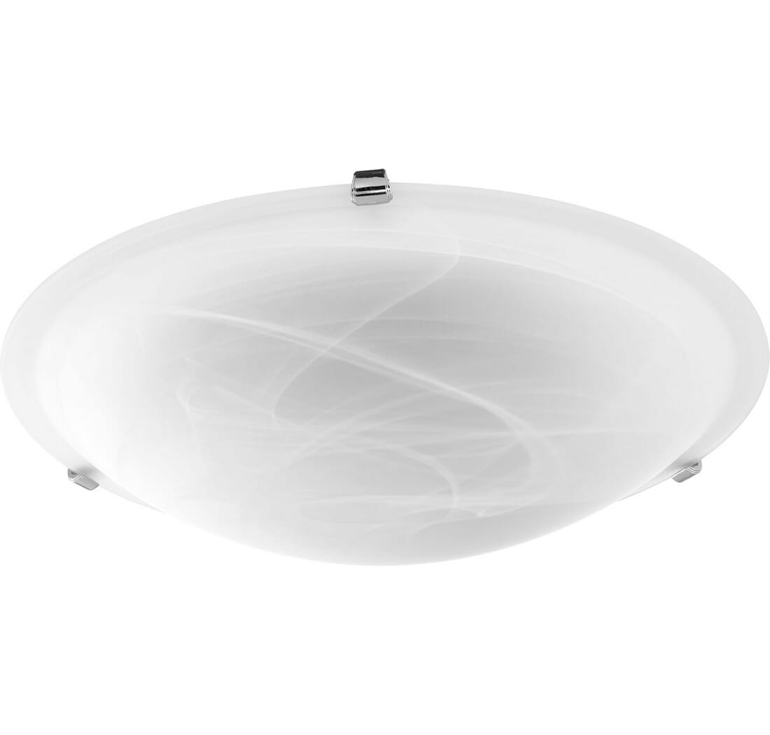 Quorum Home Round Ceiling Light in Polished Nickel