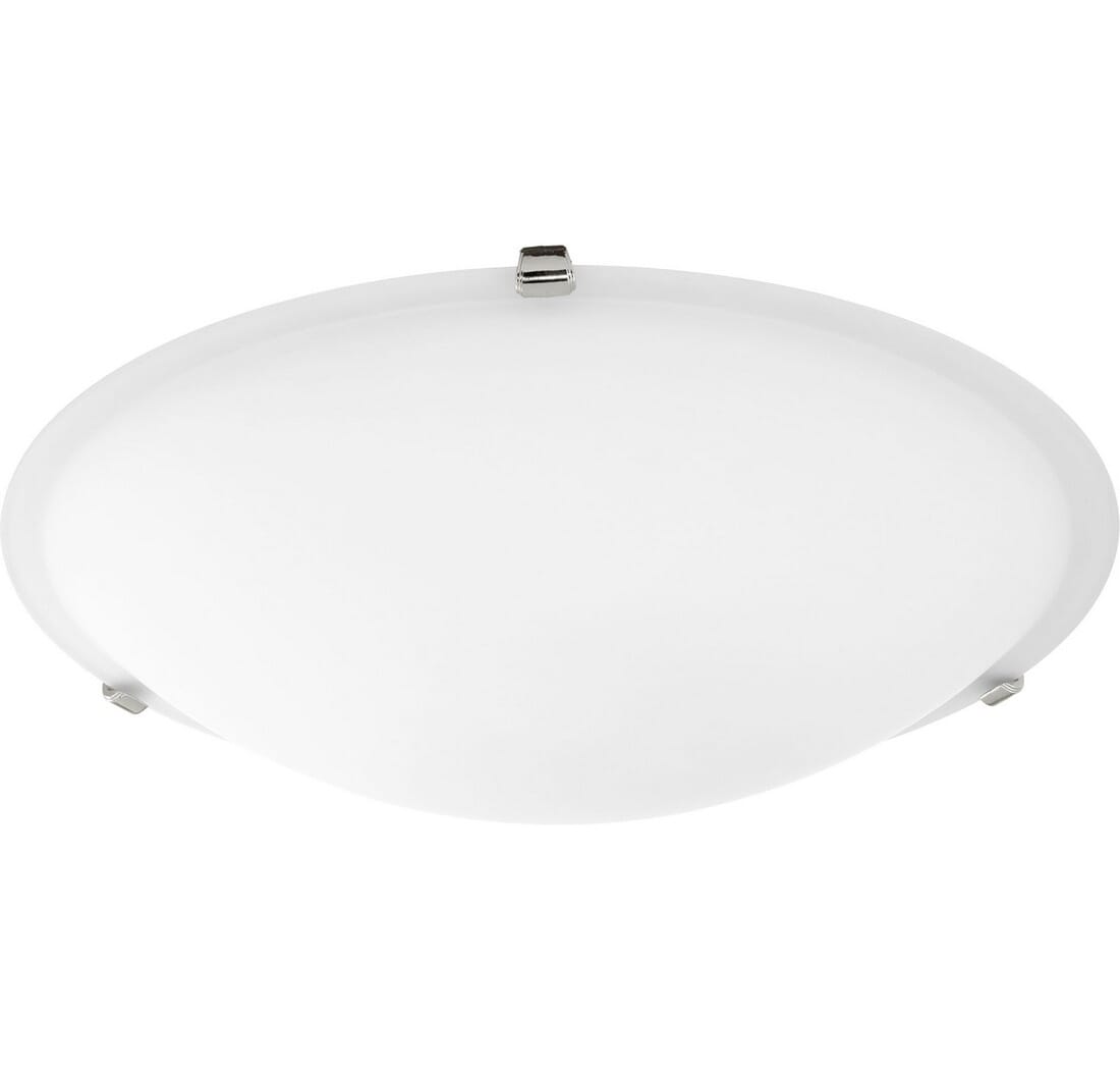 Quorum Quorum Home 4-Light 20" Ceiling Light in Polished Nickel with Satin Opal