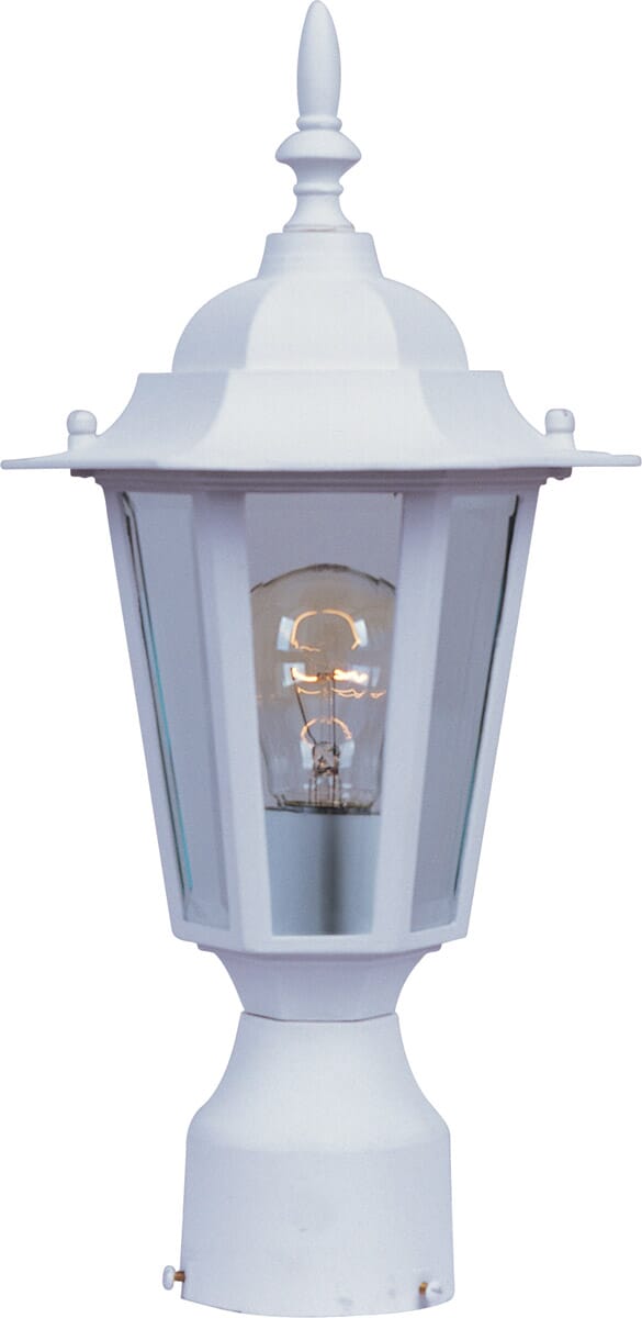 Maxim Lighting Builder Cast 13.5" Outdoor Post Mt. - White