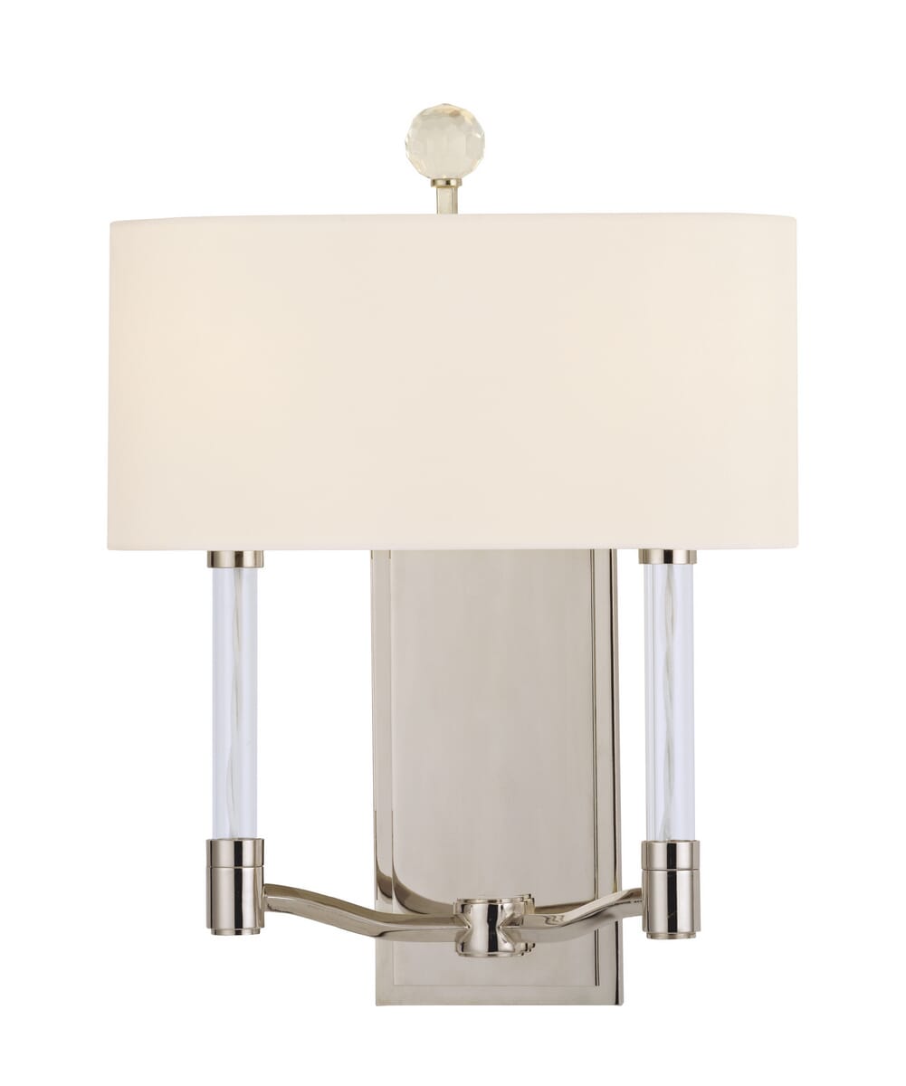 Hudson Valley Waterloo 2-Light 16" Wall Sconce in Polished Nickel