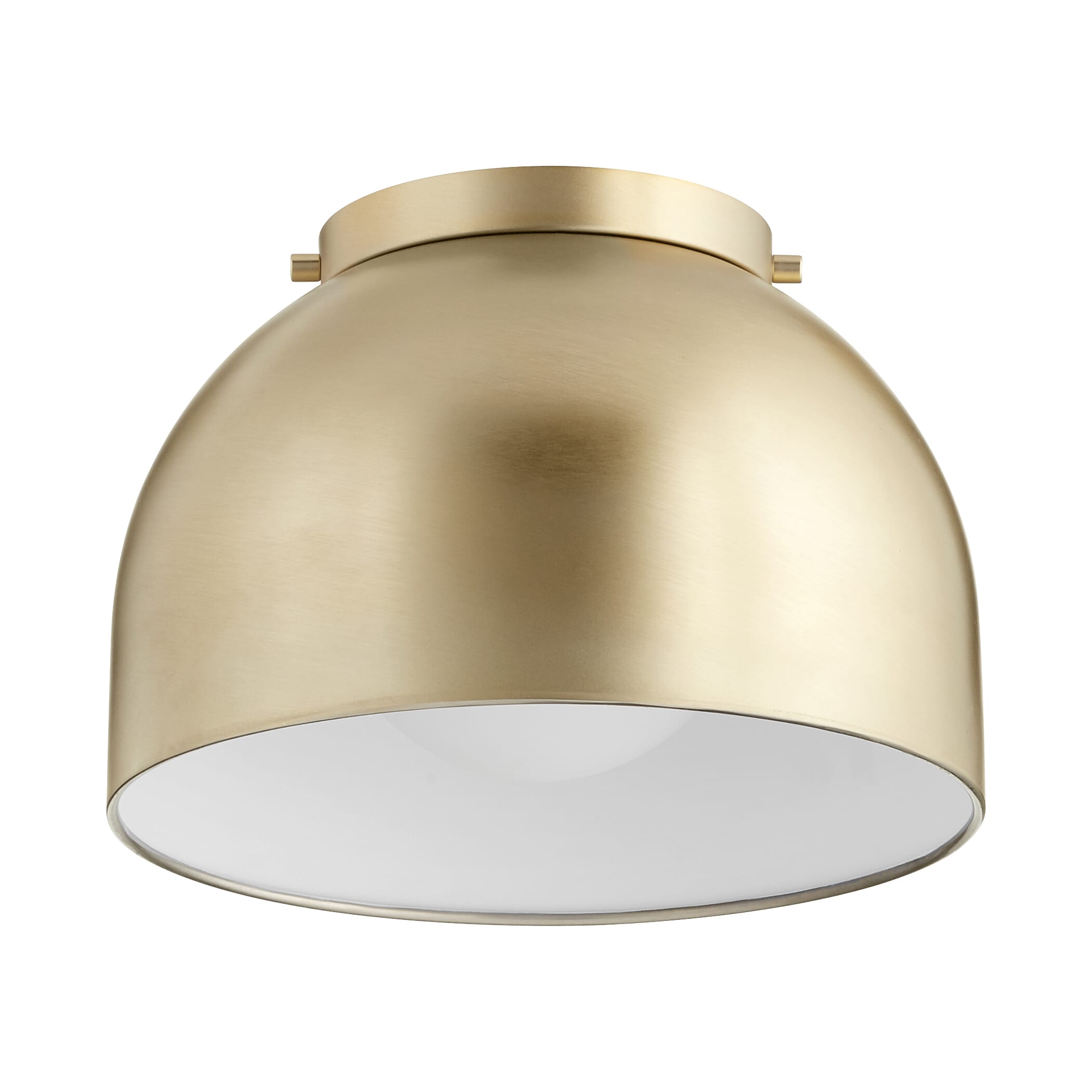 Quorum Dome Ceiling Light in Aged Brass