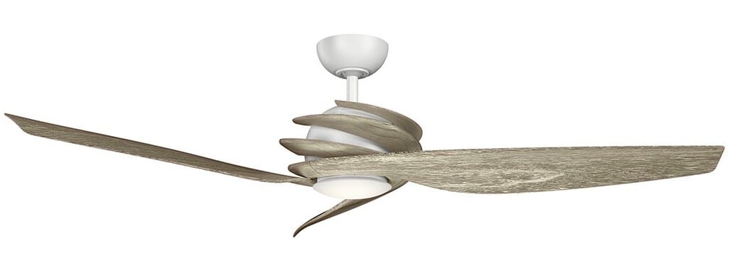 Kichler Spyra 62" LED Ceiling Fan in Matte White