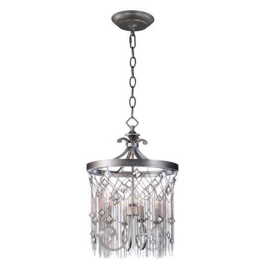 Maxim Lighting Alessandra 4-Light 4-Light Chandelier in Silver Mist