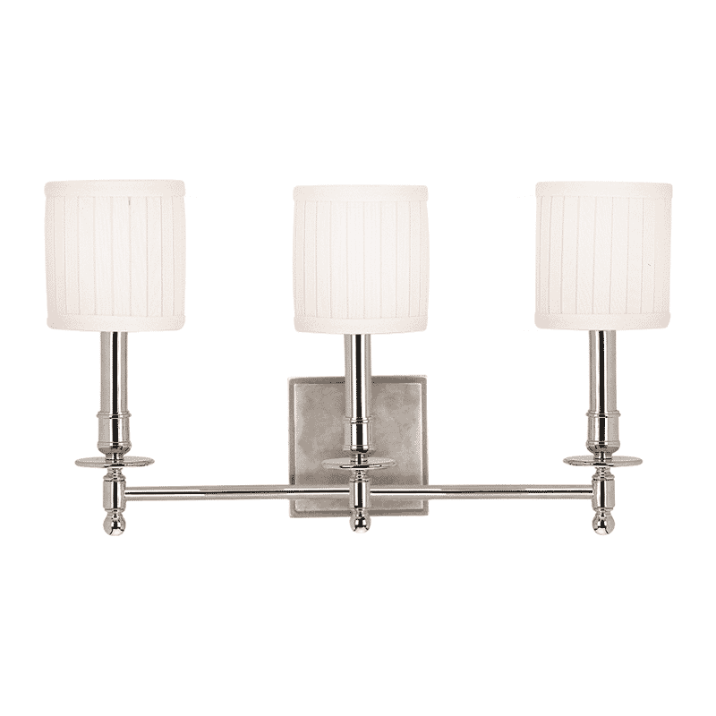 Hudson Valley Palmer 3-Light 12" Wall Sconce in Polished Nickel