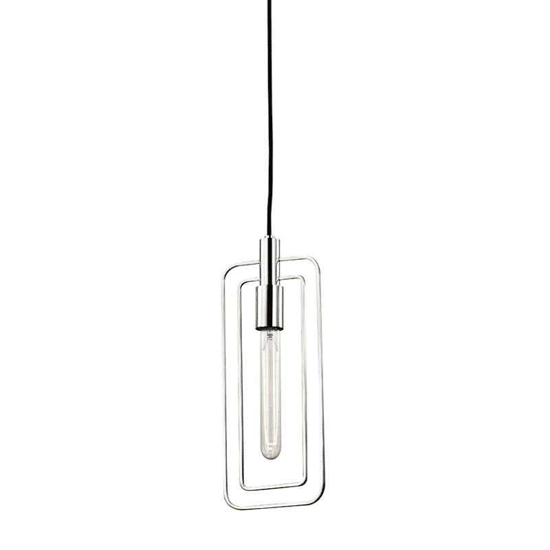 Hudson Valley Masonville 15" Pendant Light in Polished Nickel