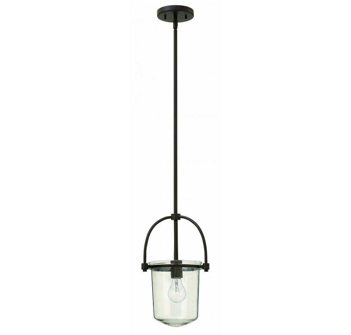 Hinkley Clancy 1-Light Stem Hung Pendant in Buckeye Bronze