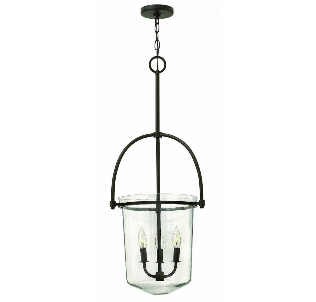 Hinkley Clancy 3-Light Single Tier Foyer Light in Buckeye Bronze