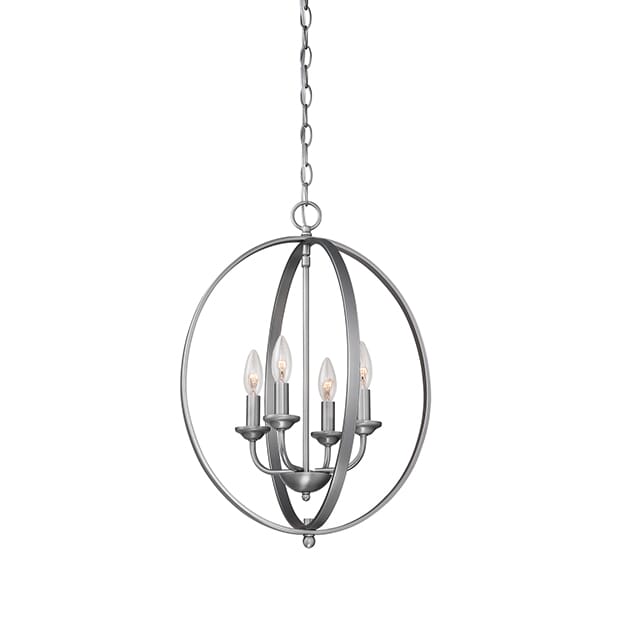 Millennium Lighting 3000 Series 4-Light Pendant in Brushed Pewter