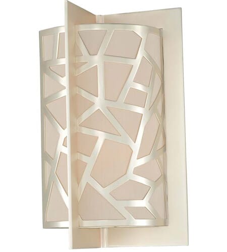 Kalco Miramar 2-Light Wall Sconce in Rose Silver