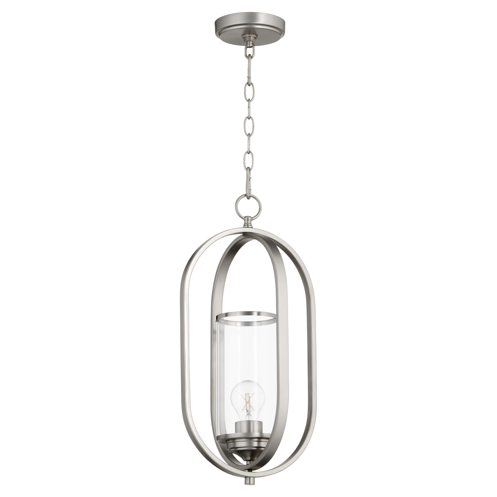 Quorum Collins 10" Pendant Light in Satin Nickel