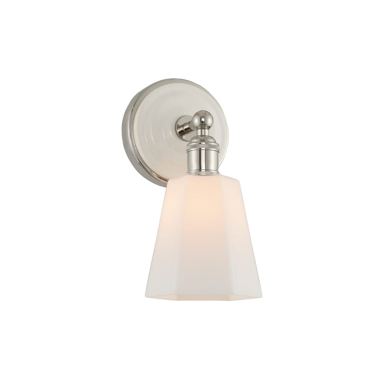 Kalco Greenwich 5" Bathroom Vanity Light in Polished Nickel