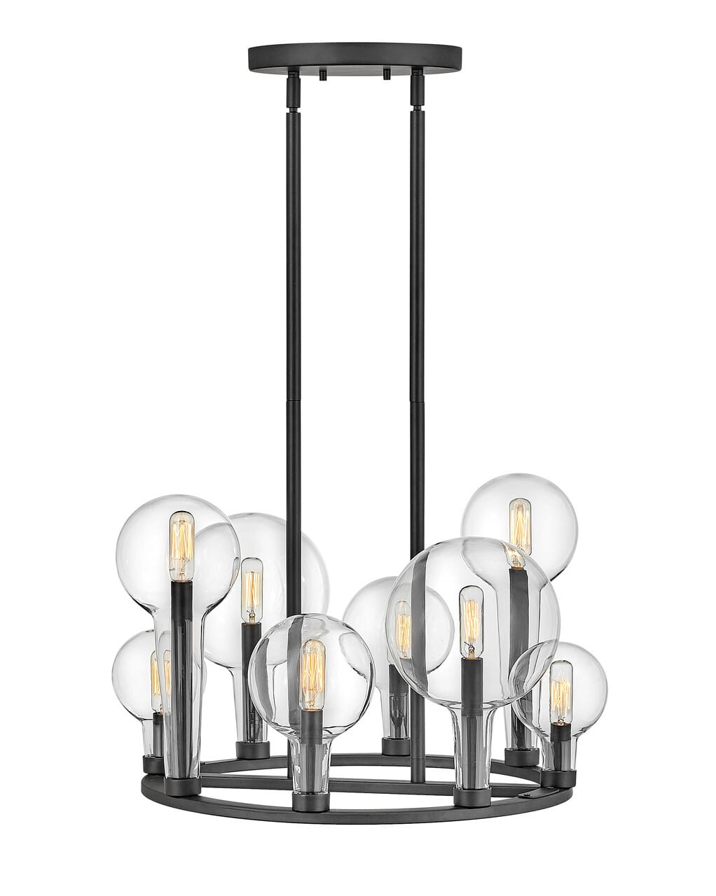 Hinkley Alchemy 8-Light Chandelier in Black