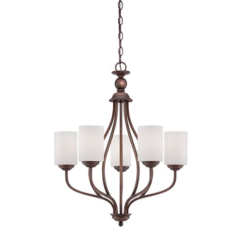 Millennium Lighting Lansing 5-Light Chandelier in Rubbed Bronze