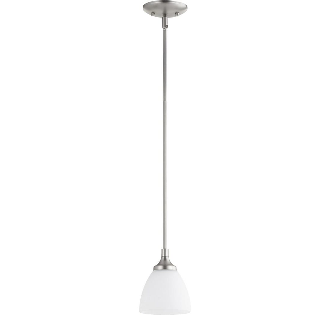 Quorum Enclave 6" Pendant Light in Satin Nickel