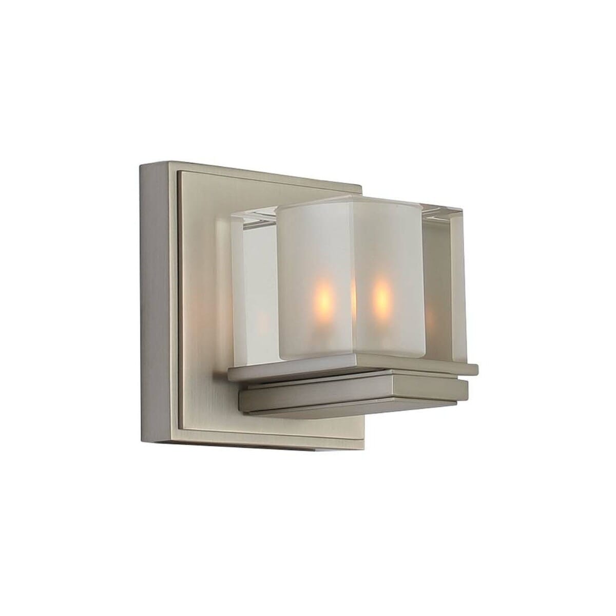 Kalco Naples 5" Bathroom Vanity Light in Satin Nickel