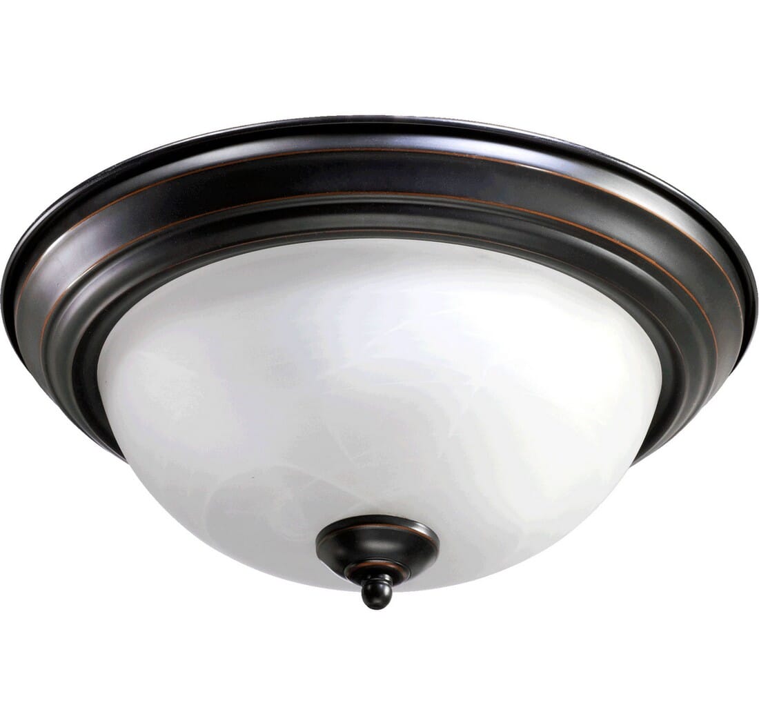 Quorum Quorum Home 2-Light 14" Ceiling Light in Old World