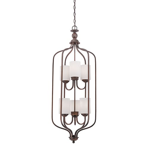 Millennium Lighting Lansing 6-Light Pendant in Rubbed Bronze