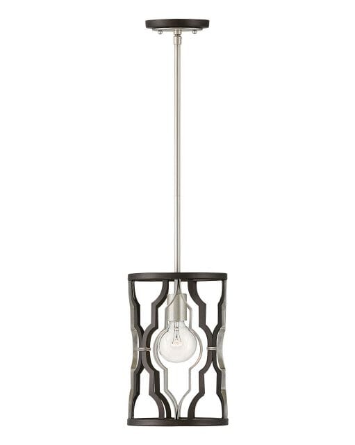 Hinkley Portico 12" Quatrefoil Pendant Light in Glacial