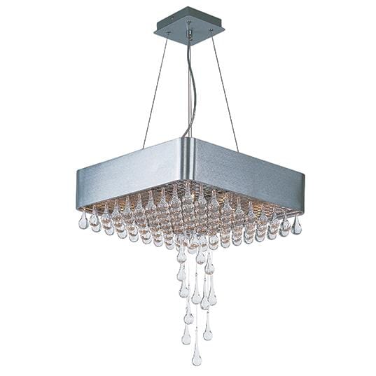 Maxim Lighting Drops 9-Light 9-Light Single Pendant in Brushed Aluminum