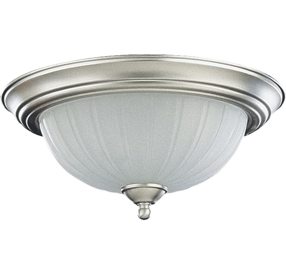 Quorum 2-Light 14" Ceiling Light in Satin Nickel