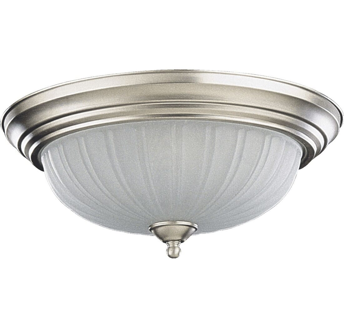 Quorum 3-Light 16" Ceiling Light in Satin Nickel