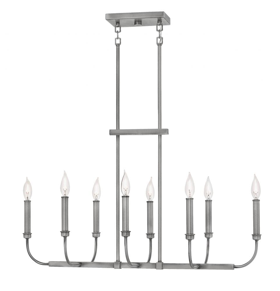 Hinkley Alister 8-Light Linear in Antique Nickel