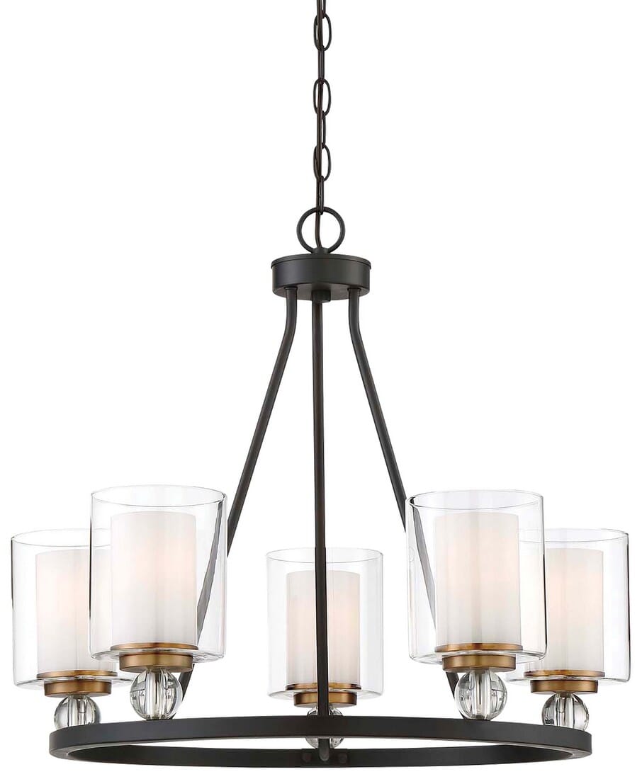 Minka Lavery Studio 5 Chandelier in Painted Bronze