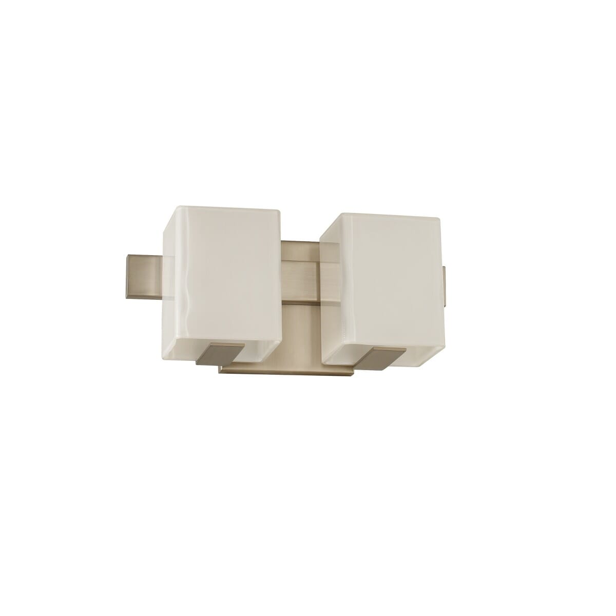 Kalco Catalina 2-Light 12" Bathroom Vanity Light in Satin Nickel