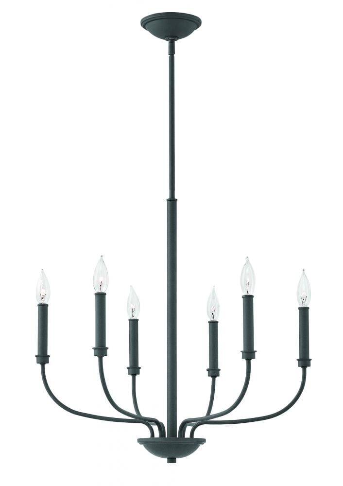 Hinkley Alister 6-Light Single Tier Chandelier in Buckeye Bronze