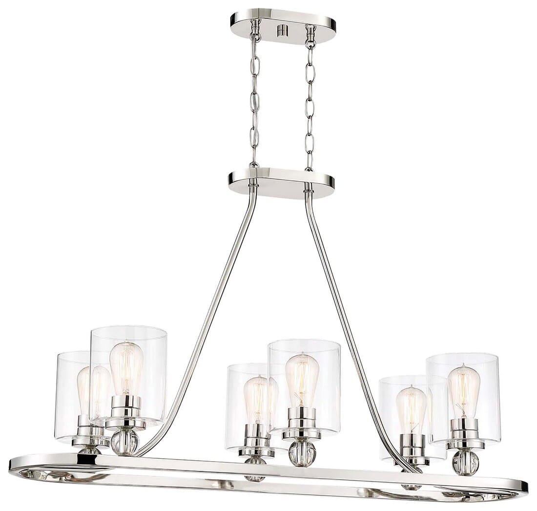 Minka Lavery Studio 5 Pendant Light in Polished Nickel