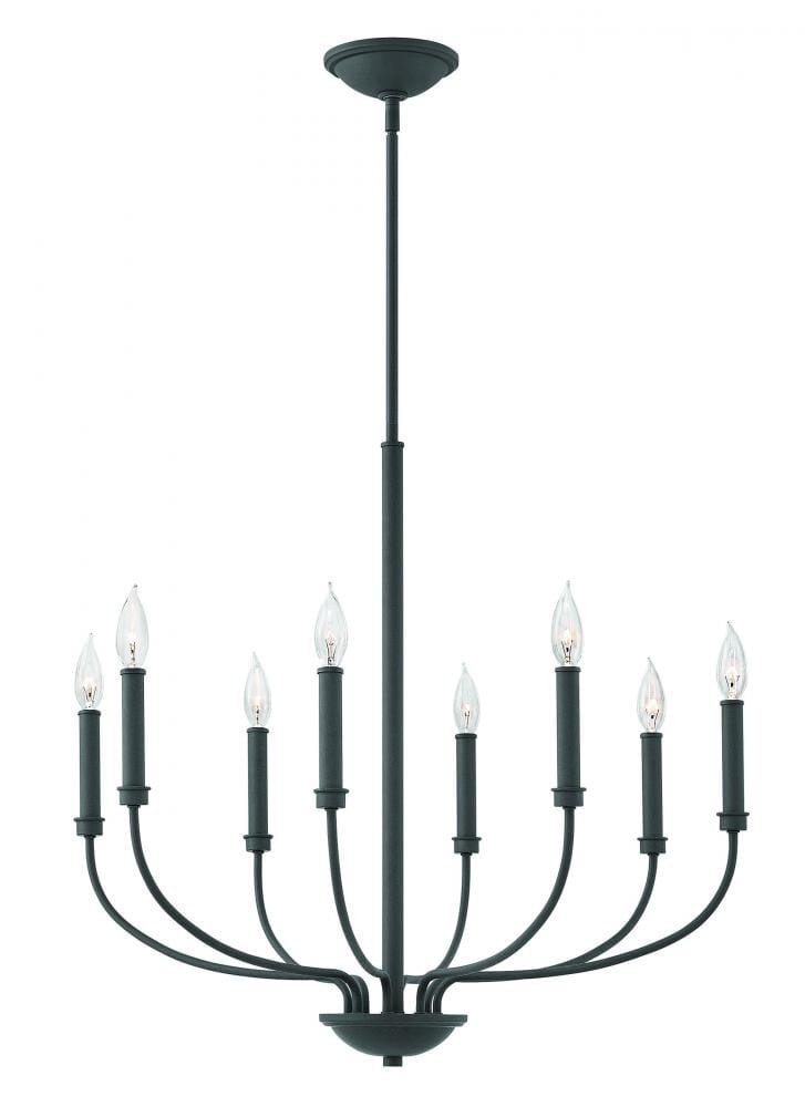 Hinkley Alister 8-Light Single Tier Chandelier in Buckeye Bronze