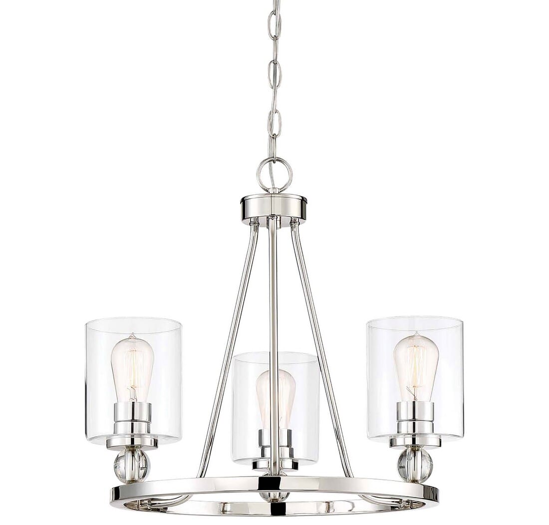 Minka Lavery Studio 5 3-Light Transitional Chandelier in Platinum