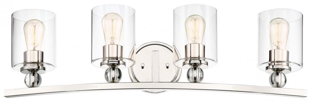 Minka Lavery Studio 5 4-Light Bathroom Vanity Light in Polished Nickel