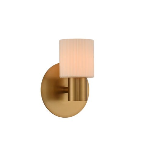 Kalco Harlowe 6" Bathroom Vanity Light in Winter Brass