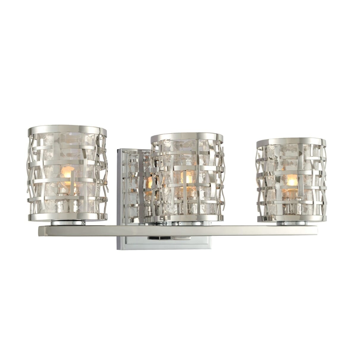 Kalco Bridgeport 3-Light 16" Bathroom Vanity Light in Stainless Steel