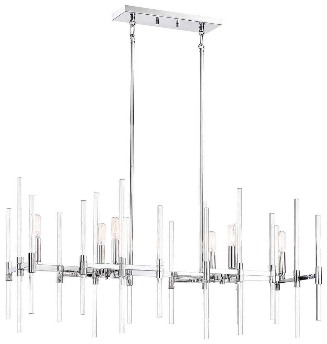 Minka Lavery Pillar 6-Light 10" Pendant Light in Chrome