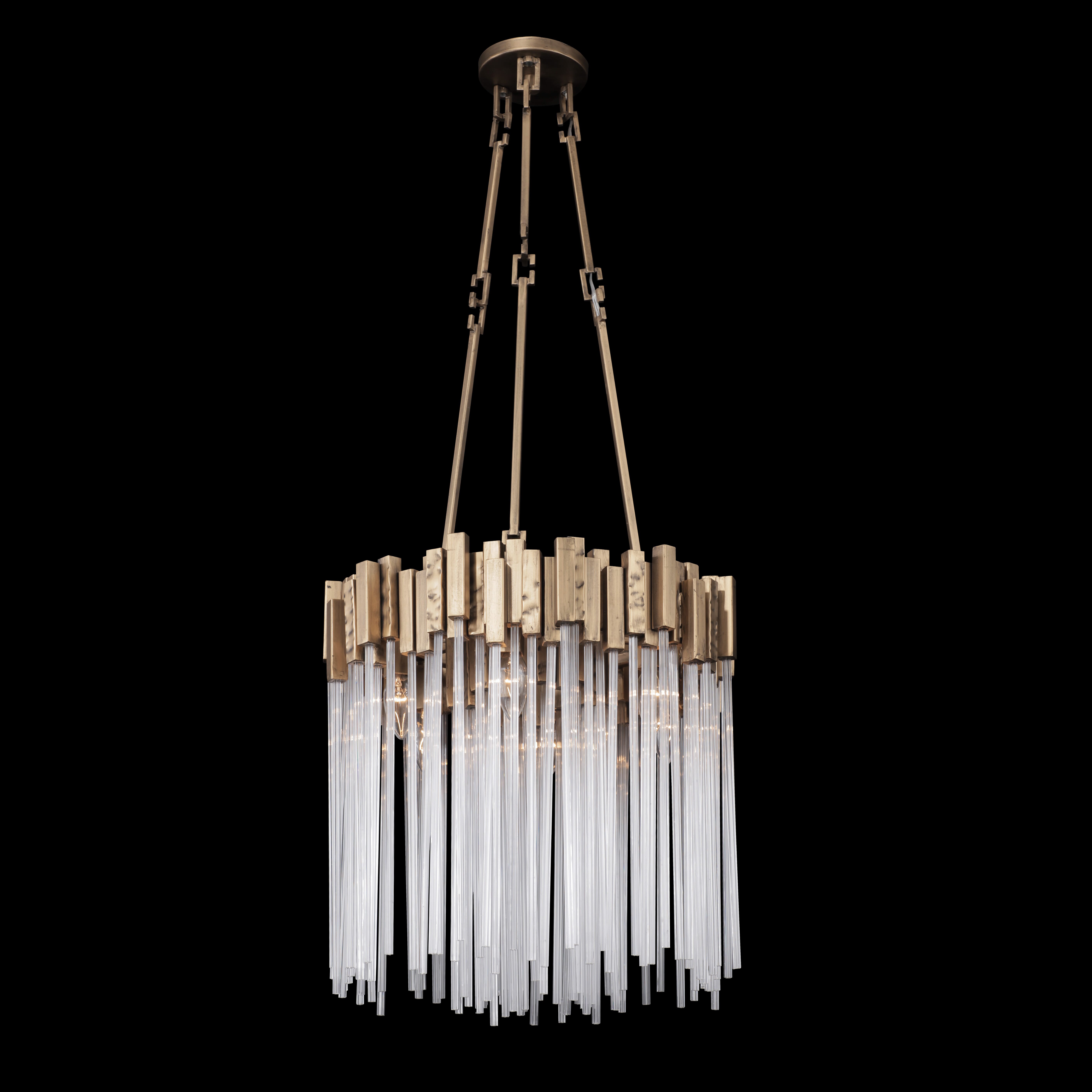 Varaluz Matrix 6-Light Pendant Light in Havana Gold