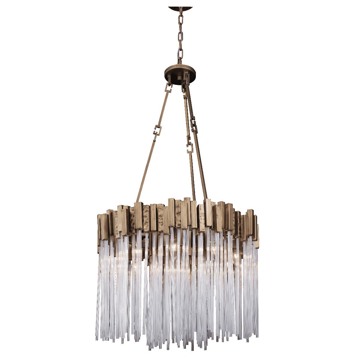 Varaluz Matrix 9-Light Pendant Light in Havana Gold