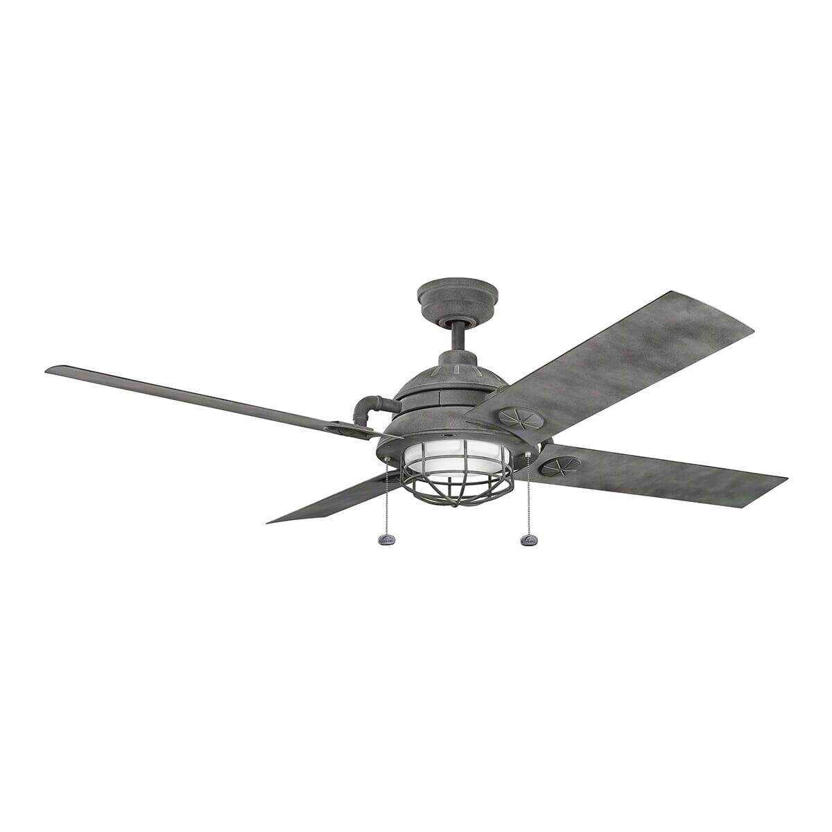 Kichler Maor 65" Ceiling Fan in Weathered Zinc Finish