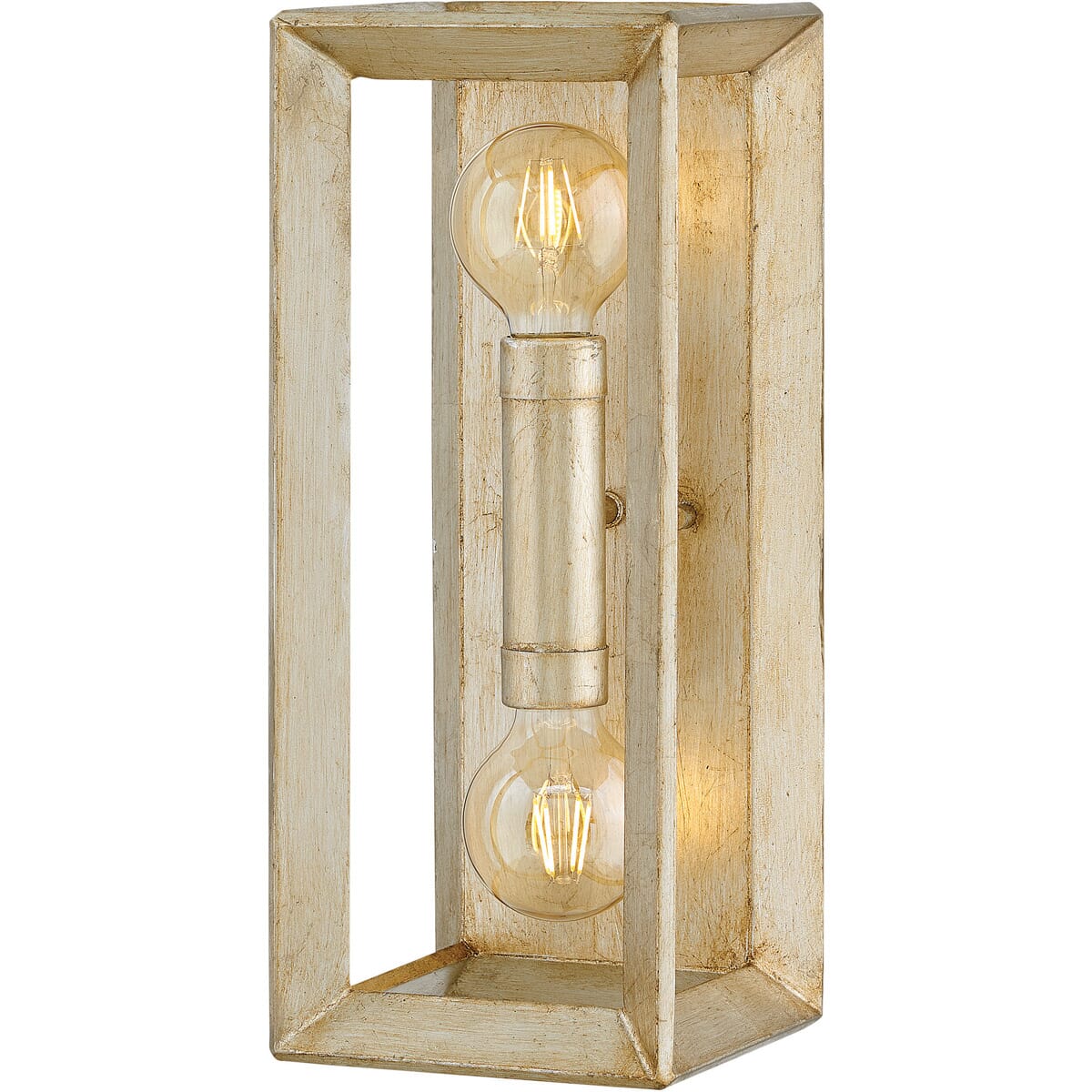 Hinkley Tinsley 2-Light Sconce in Silver Leaf
