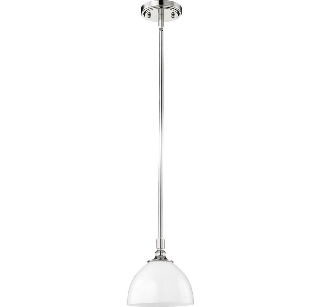 Quorum Celeste 7" Pendant Light in Polished Nickel