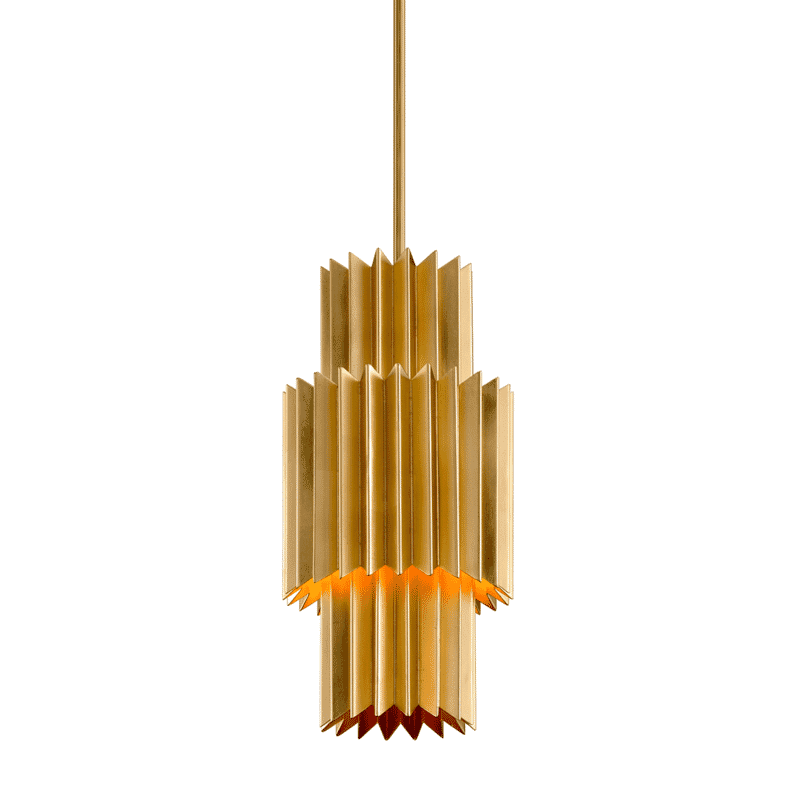 Corbett Moxy Modern Chandelier in Gold Leaf