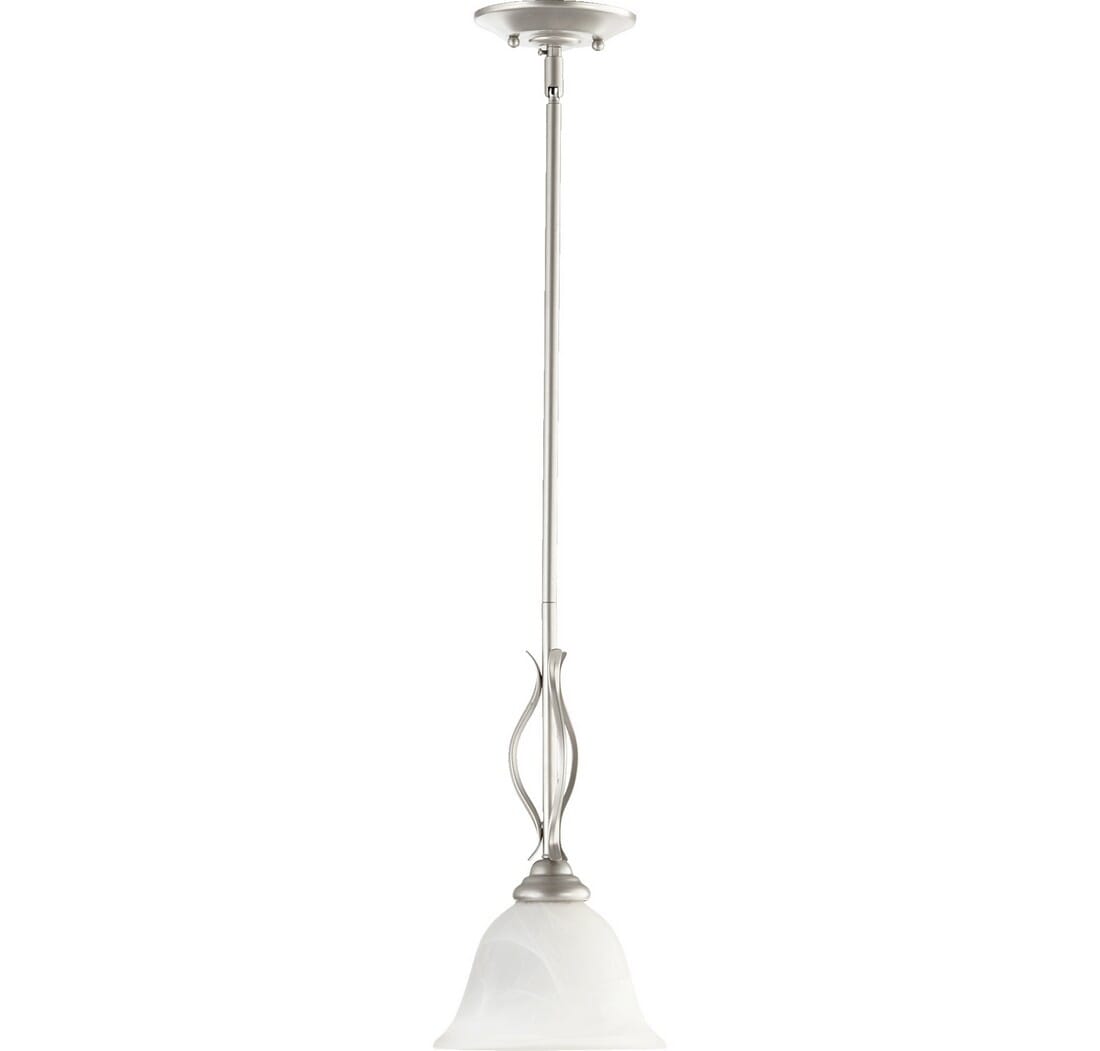 Quorum Spencer 8" Pendant Light in Classic Nickel