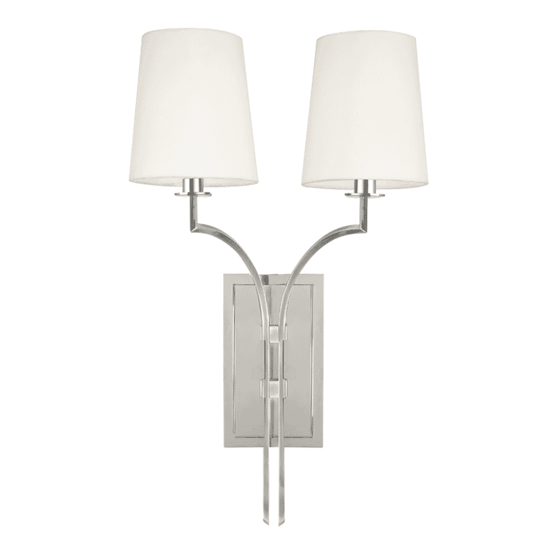 Hudson Valley Glenford 2-Light 22" Wall Sconce in Polished Nickel