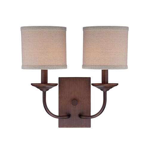 Millennium Lighting Jackson 2-Light Wall Sconce in Rubbed Bronze