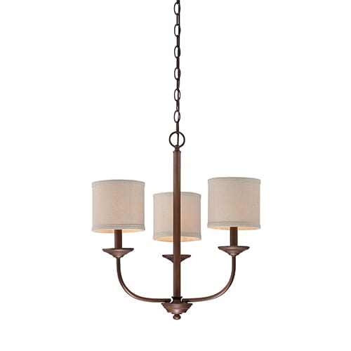 Millennium Lighting Jackson 3-Light Chandelier in Rubbed Bronze