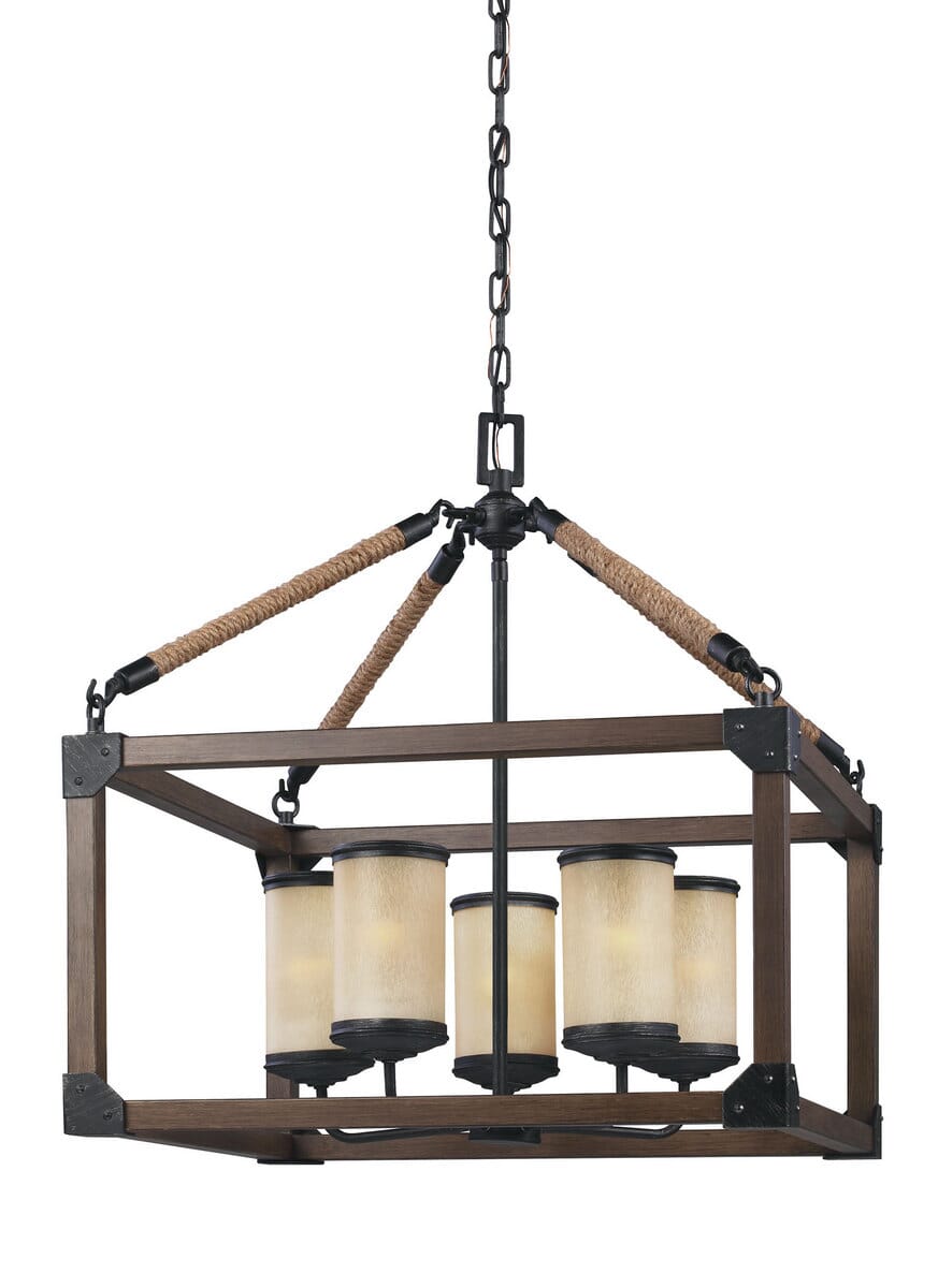 Sea Gull Dunning 5-Light Chandelier in Stardust