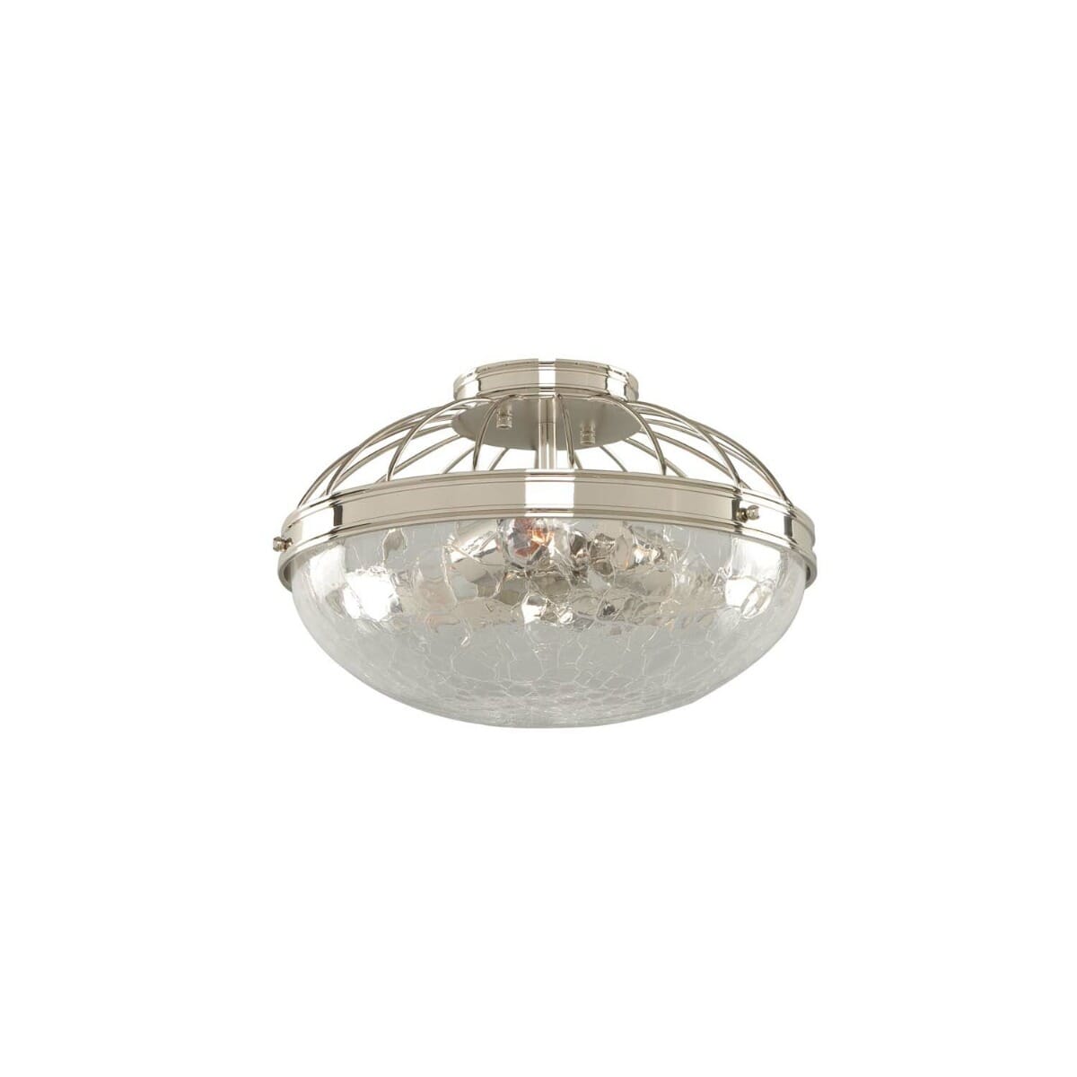 Kalco Montauk 3-Light Ceiling Light in Polished Nickel