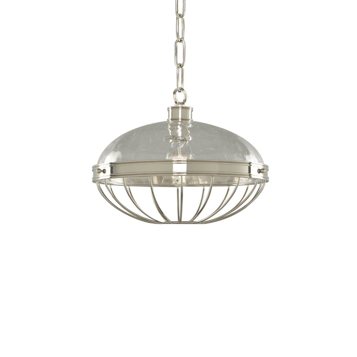 Kalco Montauk Pendant Light in Polished Nickel